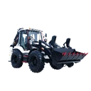 Backhoe Loader le Stiúradh Ceithre Roth